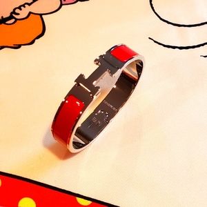 New! Clic H Bracelet Hot Pink & Silver SS RARE Christmas Gift Holidays